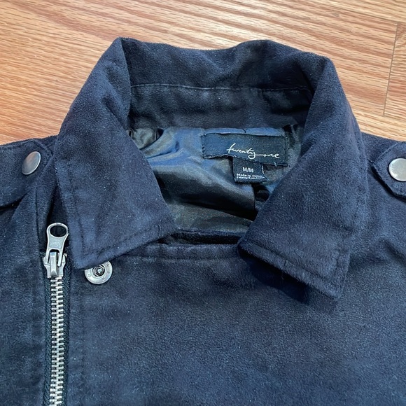 Faux suede biker jacket - Picture 2 of 4